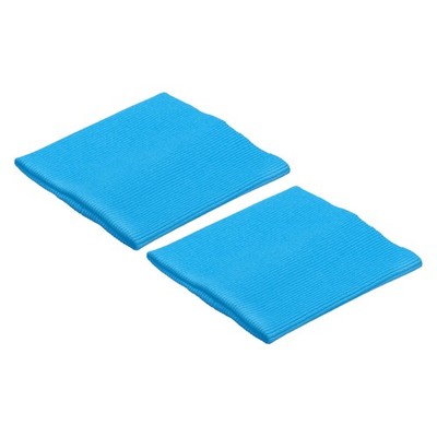 Elastic Cuff Ribbed Trim 3'' x 3.5 '' Knit Rib Stretch Tape Lake Blue 1 Pair