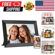 Frameo 10.1 Inch WiFi Digital Picture Frame, Smart Cloud Electronic Photo Fra...
