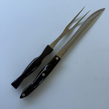 Vintage CUTCO 1723 Serrated Knife and 1727 Fo...