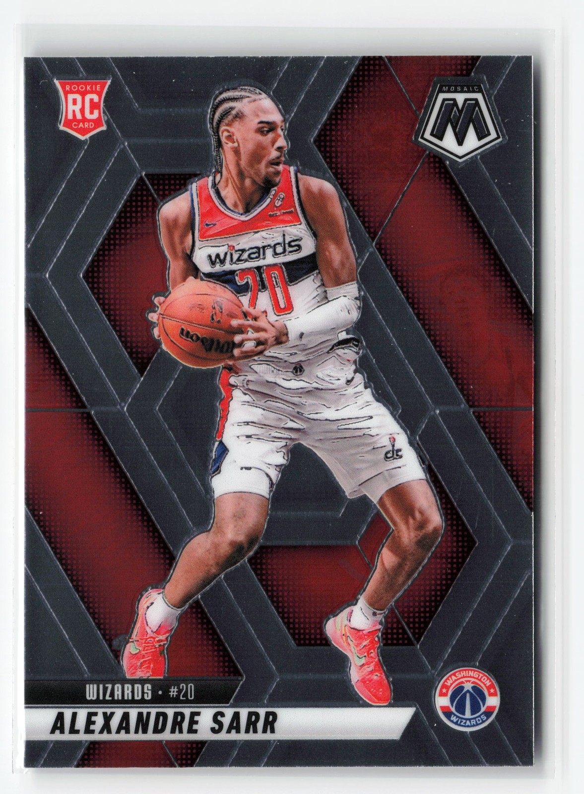 2024-25 PANINI MOSAIC ALEXANDRE SARR #216 RC WIZARDS