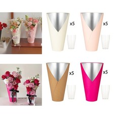 5 Stück Blumen Präsentation Eimer Auslaufsicher Leicht Zum Selbermachen Kunst Zubehör für