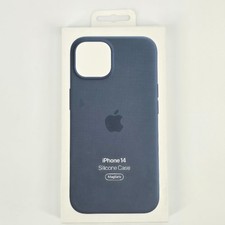 Apple Silicone Soft Case With MagSafe For iPhone 14 Series Storm Blue MPRV3M/A