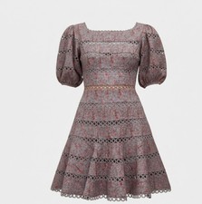 Zimmermann  Purple Mini Dress Size Medium , UK10