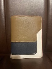 Marni Women Wallet Bifold Navy Limited Edition VHTF Sophisticated Design Popular
