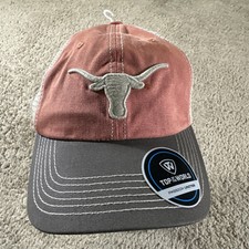 Texas Longhorns Trucker Hat Cap Mens Beige Or...