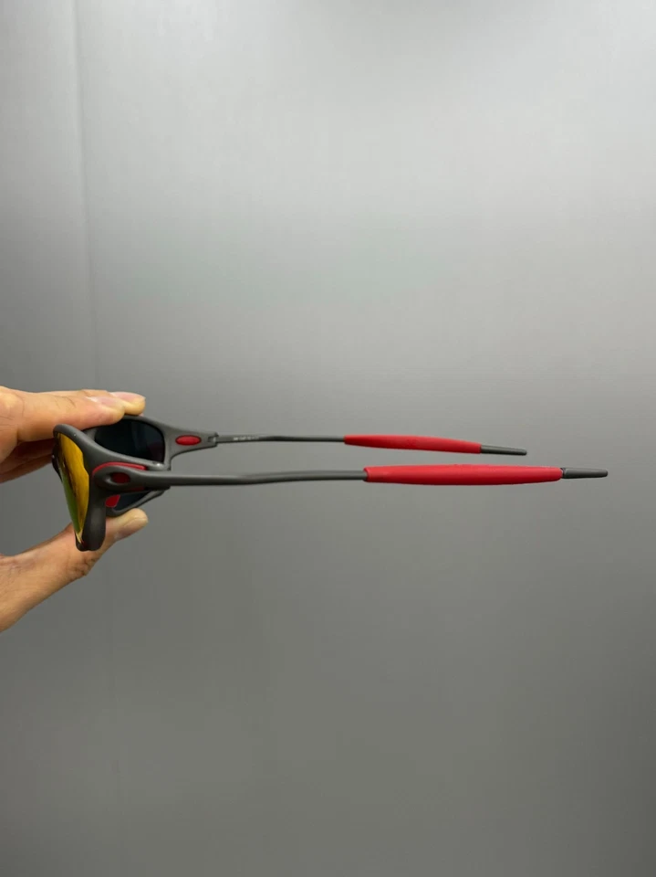 Oakley X-Metal Juliet Sunglasses Ruby Lens/Grey Frames - Image 4 of 4