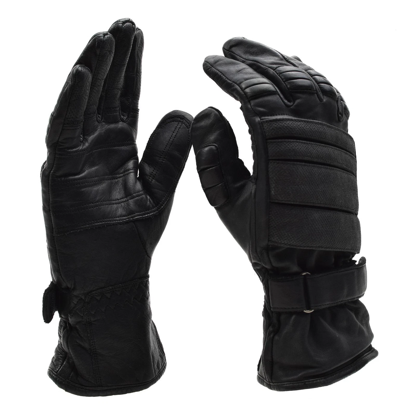 Genuine Dutch Army Tactical Leather Gloves Ankle Protection Black