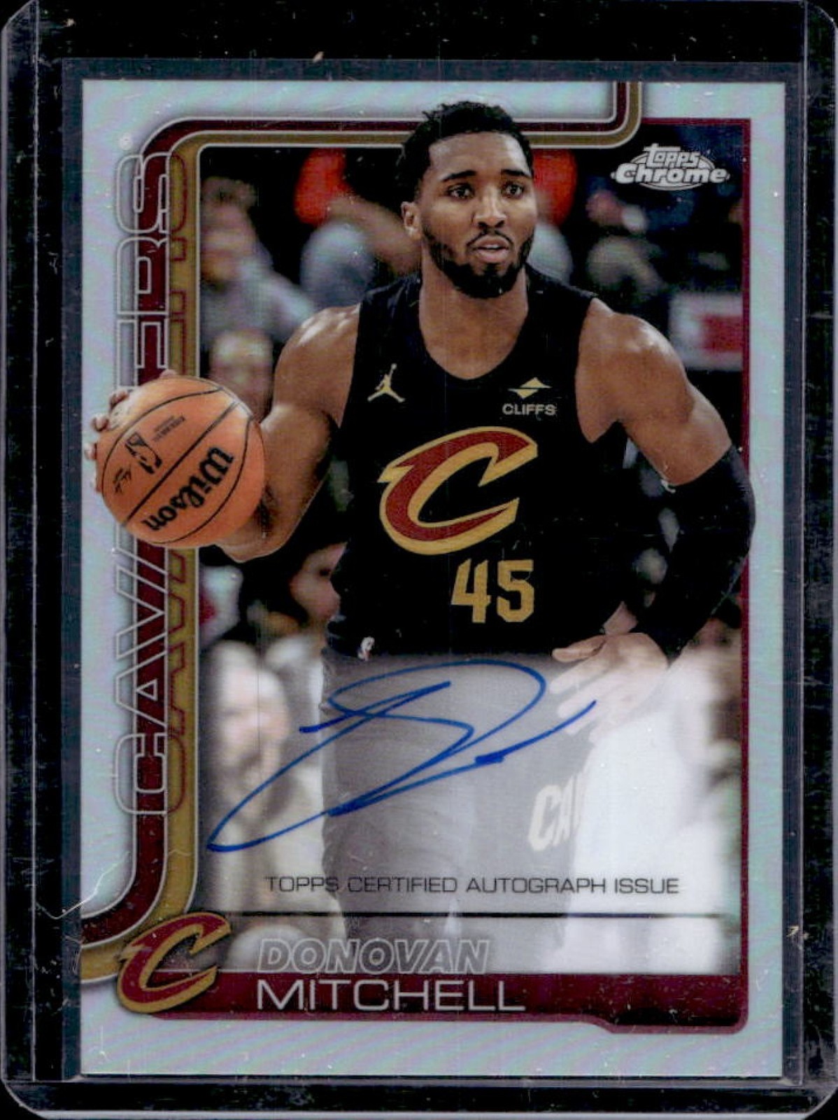 2025-26 Topps Chrome Donovan Mitchell Auto Refractor #TCA-DM Cavaliers