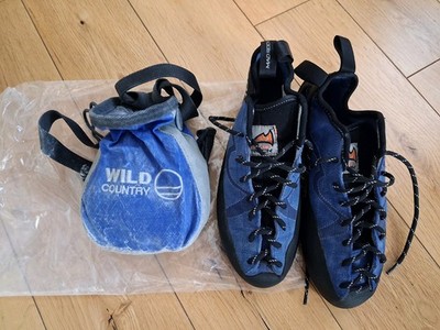 Mad Rock Damen Kletterschuhe + Chalk Bag + Chalk Gr. UK6 (Straßengröße 5,5)