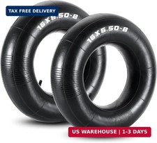 2 Pack Inner Tubes 16x7.50/6.50-8", TR-13 Straight Valve Stem Tire Tube, Univers