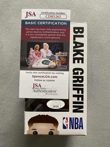 DETROIT PISTONS- BLAKE GRIFFIN AUTOGRAPH FUNKO POP 59 JSA CD05265 - Picture 4 of 6