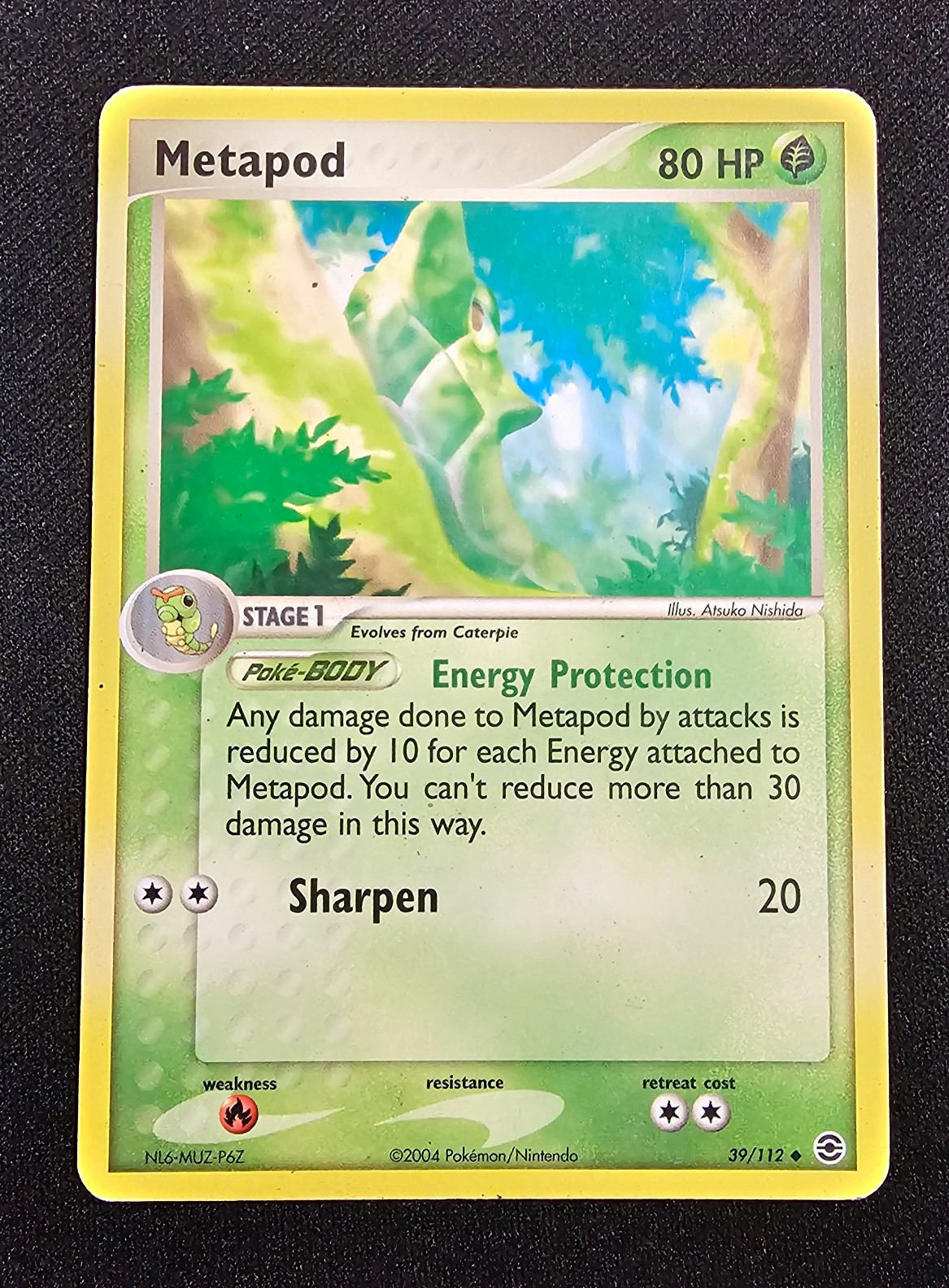 Metapod 39/112 EX FireRed & LeafGreen Regular English