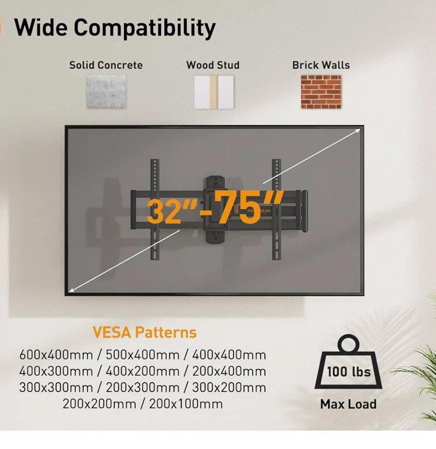 TV Wall mount long arm - Image 2 of 4