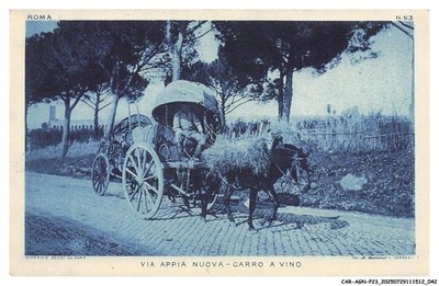 CAR-AGNP23-1040-ITALIEN - ROM - Via appia neu - Weinwagen