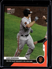 Alex Dickerson - 2020 MLB Topps Now #190 Red 07/10 Parallel San Francisco Giants