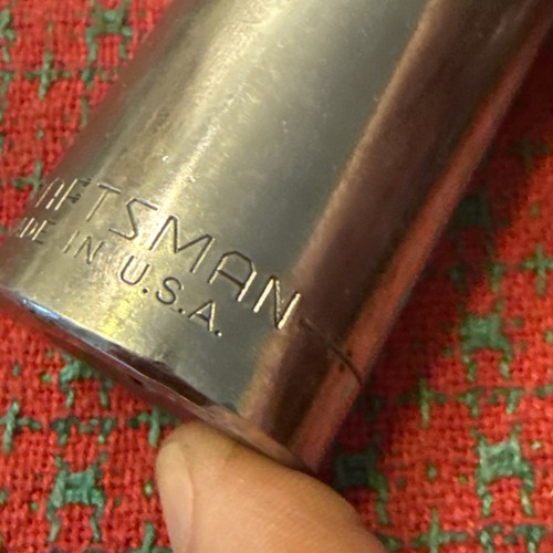 Vintage Craftsman 1-1/8" Deep Socket 6 Pt 1/2" Dr. 47593 USA ๐บ๐ธ - Picture 4 of 9