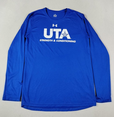UTA Shirt Mens Small Blue NCAA College Under Armour Strength & Conditioning
