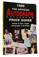 Kevin Martin THE OFFICIAL AUTOGRAPH COLLECTOR PRICE GUIDE 1999 1st Edition 1st P