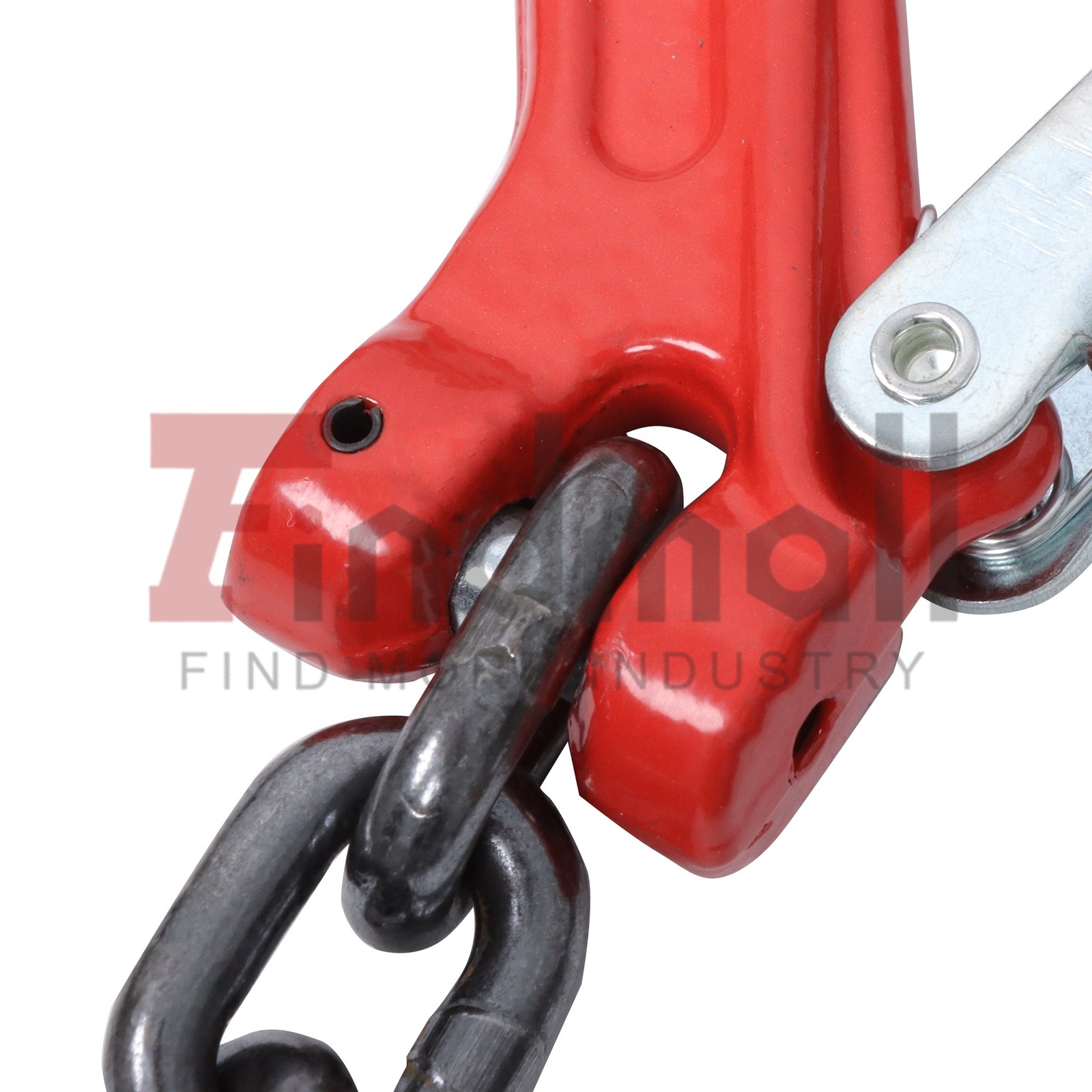 1/4inch 5Feet Chain Sling 4 Legs with Grab Hooks 3Tons/6600lbs Capacity G80 Red