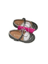 Rampage Girls Sliver Casual Dress Holiday School Ballet Flats Shoes Size 6