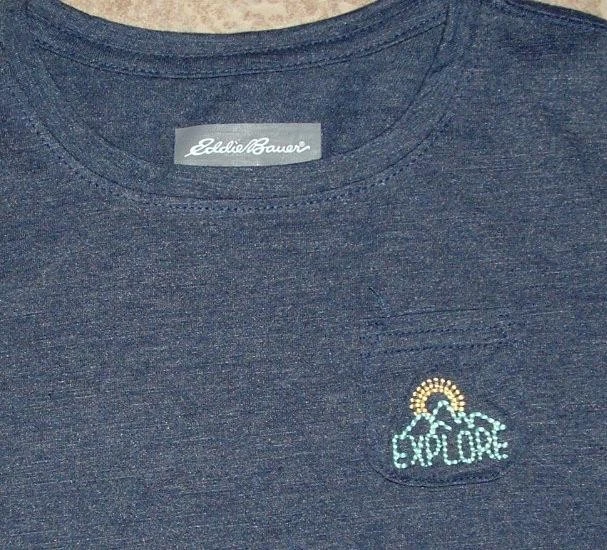 NOVA Camiseta Feminina Tamanho XS (5/6) Multicolorida Manga Longa Lote com 3 Peças EDDIE BAUER - Imagem 3 de 4