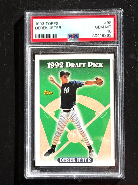 1993 Topps Derek Jeter 98 Yankees PSA 10 Rookie