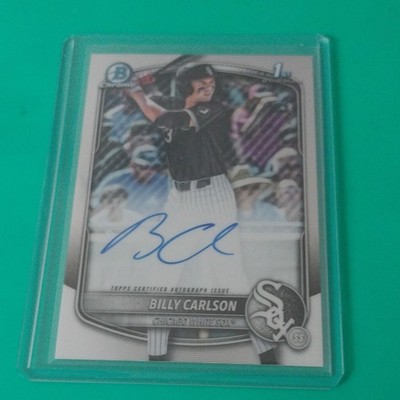2025 Bowman Draft Prospect Autogramme Billy Carlson Auto