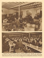 London homeless. Morning Post Embankment Home. Westminster Church Army Home 1926