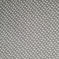 Gray Floral Poly Silk Fabric Greige 4 Yards x 43