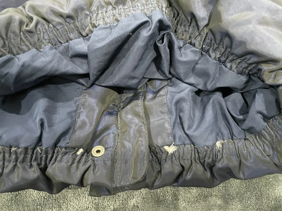 GAPKids Niñas Talla S (6-7) Azul Oscuro Brillo Pequeña Linda Chaqueta con Relleno de Plumón Foto 2 de 4