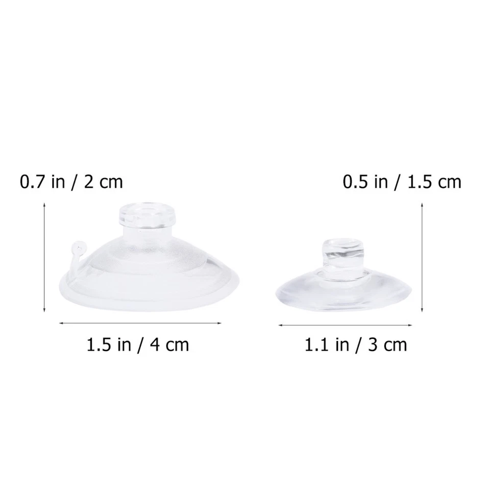  Ganci da parete con ventose in plastica trasparente da 30 pezzi senza ganci per - Immagine 2 di 4