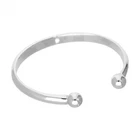 Sterling Silver Mens Thick Heavy 71mm Torque Bangle