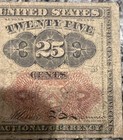25 Cent U.S. Fractional Currency  1874 Issue # ? Great Piece Of History 063002 — photo 3