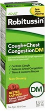 Robitussin DM Cough Chest Congestion Liquid 8oz