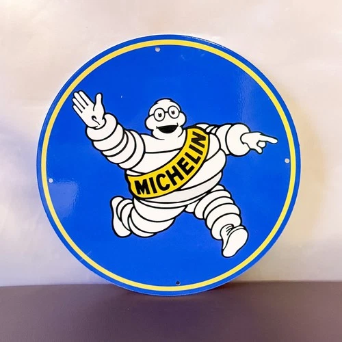 Michelin Bibendum – Iconic Tire Man Vintage Heavy Metal Sign – 30 cm (11.8”)