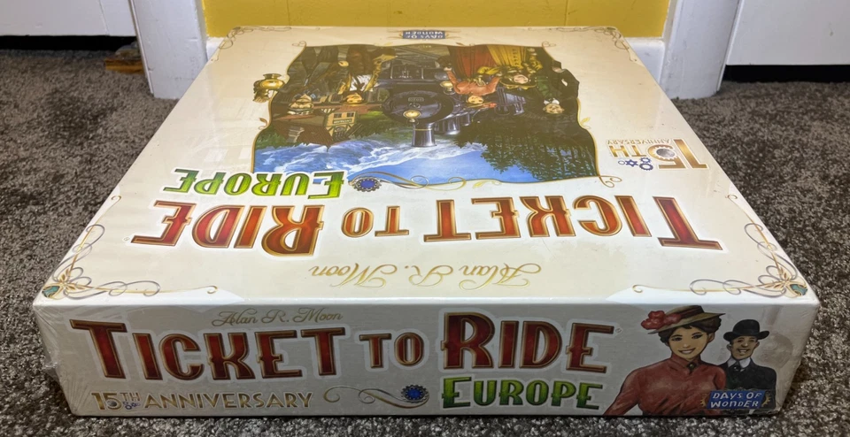 Ticket to Ride: Europe - 15th Anniversary Edition NIS, Small Scuff on Box Corner - Image 3 of 4