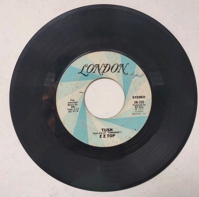 ZZ Top Tush/Blue Jean Blues 1975 London Records 5N-220 7'' 45 Rock Single
