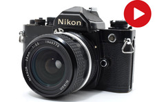 Exc 5 Nikon FM Black 35mm Film Camera NIKKOR 28mm f/3.5 Ai MF Film Camera JAPAN