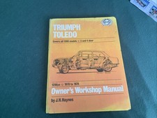 Triumph Toledo (1970-1974) Haynes Workshop Manual