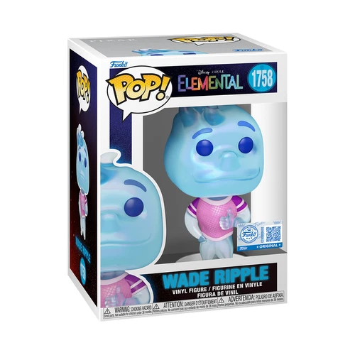 Funko POP! Disney Pixar Elemental Wade Ripple Exclusive Figure 1758 + Protector