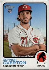 Connor Overton 2022 Topps Heritage Cincinnati Reds Rookie #524