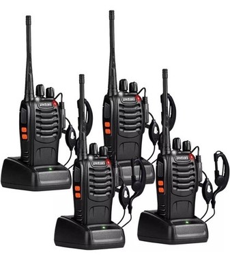 *4 PACK* PXTON Long Range Two-Way Radio Walkie Talkie 16 Channels - PX-888S