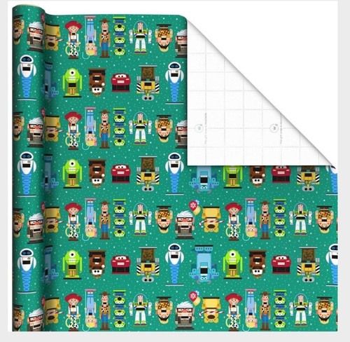 Hallmark Carta da Imballaggio Natale Pixar Personaggio Schiaccianoci Verde 70 piedi quadrati - Foto 2 di 6