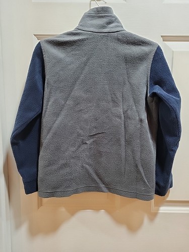 Columbia Sportswear Fleece Jacket Boys Small (8) Blue And Gray Zip Pockets - Picture 2 of 4
