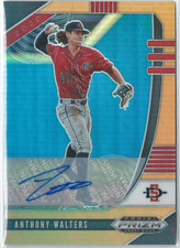 Anthony Walters 2020 Panini Prizm Draft Orange Prizm #/20 Prospect Autograph 