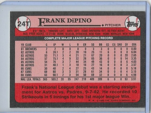 1989 TOPPS TRADED 1T-132T COMPLETE YOUR SET OR FAVORITE PLAYER FREE SHIPP - Picture 49 of 265
