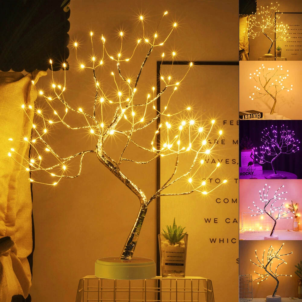 Led bonsai tree table lamp deals