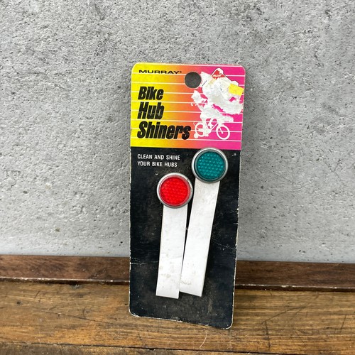 Vintage Bicycle Hub Shiners Red Green Reflectors White Strap NOS Murray - Picture 7 of 15