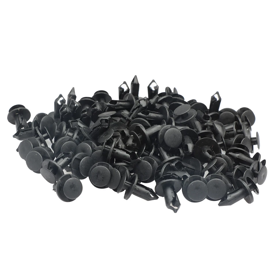 100x Plástico Remache Clip Parachoques Sujetador Push Pin Retenedor Remache Accesorios Nuevo Foto 3 de 4