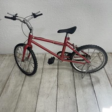 Miniture Model BMX Moutain Bicycle Realistic Fully Functioning Toy Bike - Red